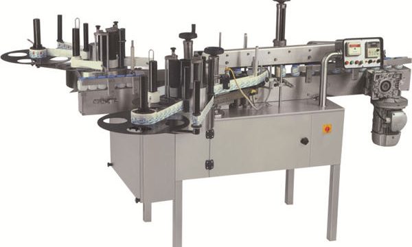 ห่อแนวนอนรอบ ๆ การติดฉลากหลอด Mmachine